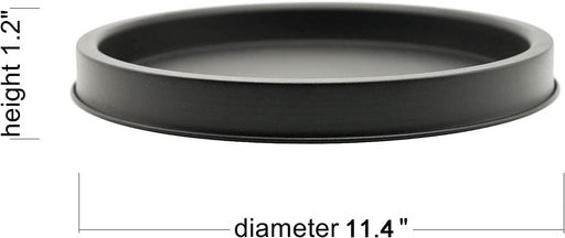 Matte Black Metal Candle Holder Tray, Home Decor Accessories for the Coffee Table and Dining Table Large