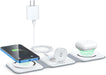 Wireless Charger 3 in 1, Magnetic Travel Wireless Charging Station Multiple Devices,Gan 3 in 1 Charging Station,Compatible for Iphone15/14/13/12/Pro/Max,Iwatch,Airpods 3/2/Pro(Adapter Includes)