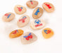 ROCKIMPACT 12-Pack US Patriotic Rocks - American Flag Decor Outdoor - USA Decorations for Home
