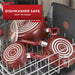 T-Fal Easy Care Nonstick Cookware, 20 Piece Set, Red, Dishwasher Safe