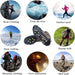 Ice Cleats, Ice Grips Traction Cleats Grippers Non-Slip over Shoe/Boot Rubber Spikes Crampons anti Easy Slip 10 Steel Studs Crampons Slip-On Stretch Footwear