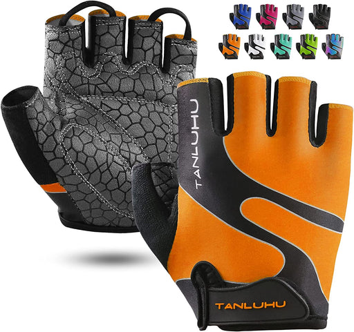 Cycling Gloves Mountain Bike Gloves Half Finger Road Racing Riding Gloves Breathable Shock-Absorbing Biking Gloves for Men and Women