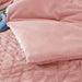 Full/Queen Seersucker Comforter Set with Sheets Pink Bed in a Bag 7-Pieces All Season Bedding Sets with Comforter, Pillow Sham, Flat Sheet, Fitted Sheet, Pillowcase