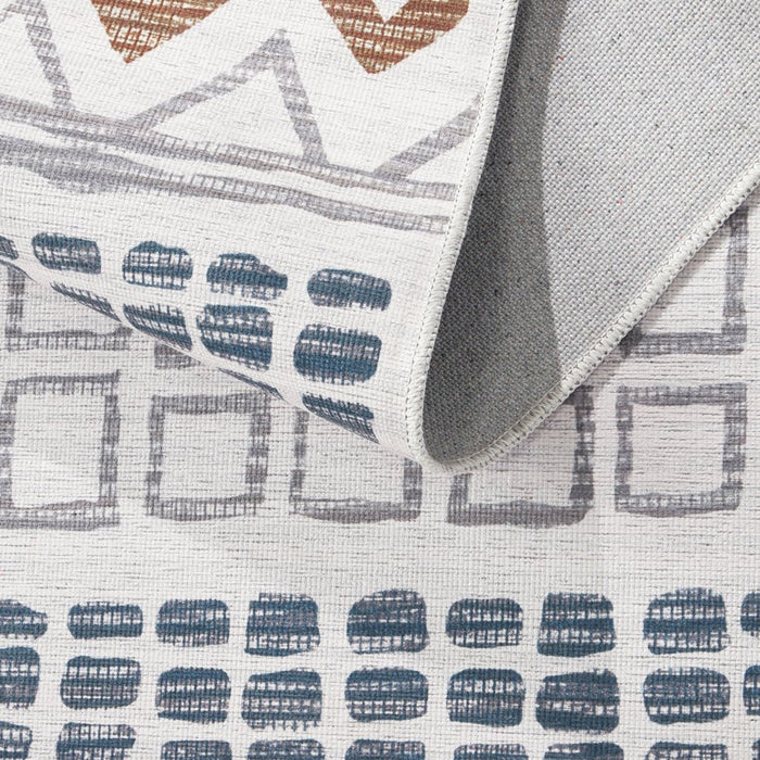 Wanda June Home Geo Washable Area Rug, Cream, 5'2" X 7'2" by Miranda Lambert