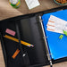 Pen+Gear Poly Zipper Binder, 1.5" round 3 Ring , 10.75" X 1.75" X 13.5", Black