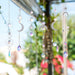 Suncatcher,6Pcs Crystal Suncatcher, Hanging Wind Chime Style Garden Suncatcher for Chandelier, Window, Wall, Garden, Home