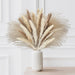 85Pcs Boho Home Decor Dried Flowers Arrangements White & Natural Pampas Grass, Reed, Bunny Tails