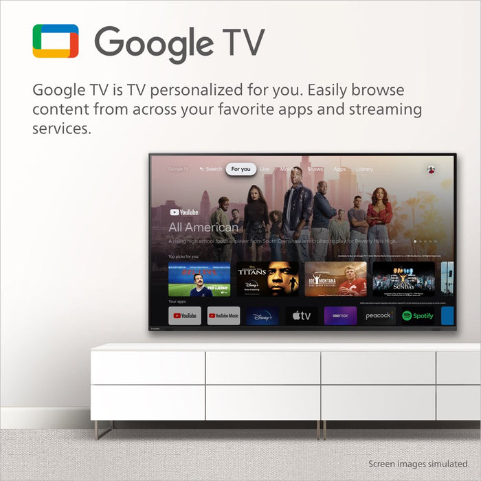 Philips 65" Class 4K Ultra HD (2160P) Google Smart LED Television (65PUL7552/F7)