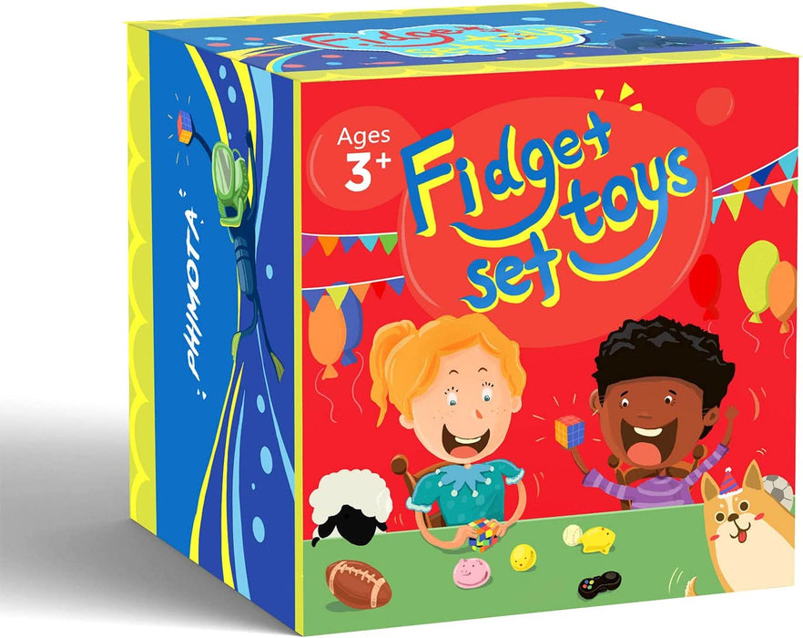 PP  Sensory Toys Set 56 Pack, Stress Relief Fidget Hand Toys for Adults and Kids, Sensory Fidget and Squeeze Widget for Relaxing Therapy - Perfect for ADHD Add Anxiety Autism