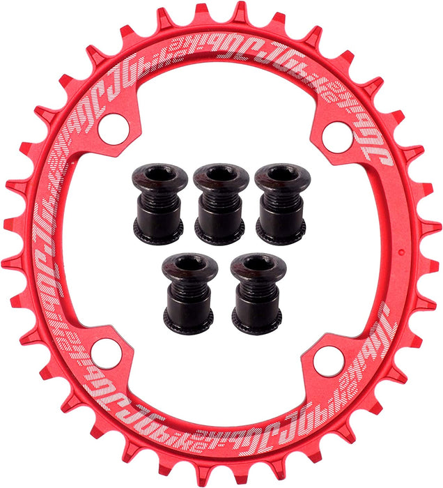 Elite round Oval Chainring 104Mm BCD 30T 32T 34T 36T 38T Narrow Wide Single Chainring for 8 9 10 11 12 Speed MTB XC Trail E-Bike Fat Bike Mountain Bike Bicycle