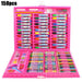 208 PCS Kid Draw Set Colored Pencil Crayon Watercolors Pens with Drawing Board Drawing Set Toy School Supplies Kid Gifts