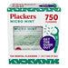 Plackers Micro Mint Dental Flossers, Fresh Mint Flavor, Fold-Out Toothpick, Super Tuffloss, Easy Storage with Sure-Zip Seal, 300 Count