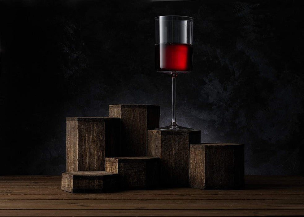 Claire 14Oz Red Wine Glass Set. Large Wine Glasses Set of 2 Crystal Wine Glasses. Elegant Wide Rim Stemware - Modern Wine Glasses with Stem. Stemmed Wine Glasses for Unique Wine Glasses Gifts