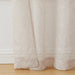 Mainstays Modern Scroll Beigerod Pocket Sheer Curtain Set, 28" X 63" (4 Panels)