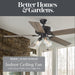 Better Homes & Gardens 52" 5 Blade Oil-Rubbed Bronze with 3 Lights