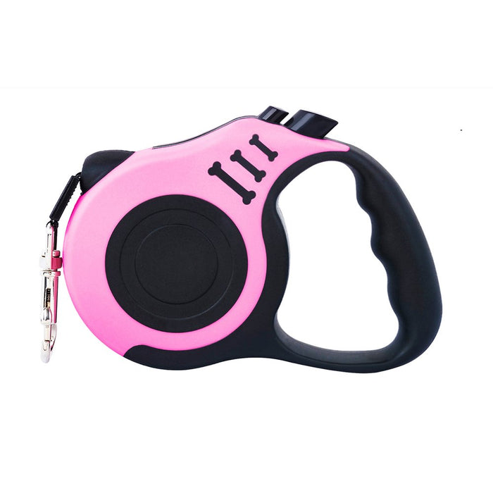 PETIMP Retractable Dog Leash Lightweight Portative 16FT Leash for Small Medium Dogs(Pink)
