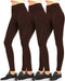 Leggings - Women'S Fleece Lined Solid Color High Waist Full Length Winter Leggings