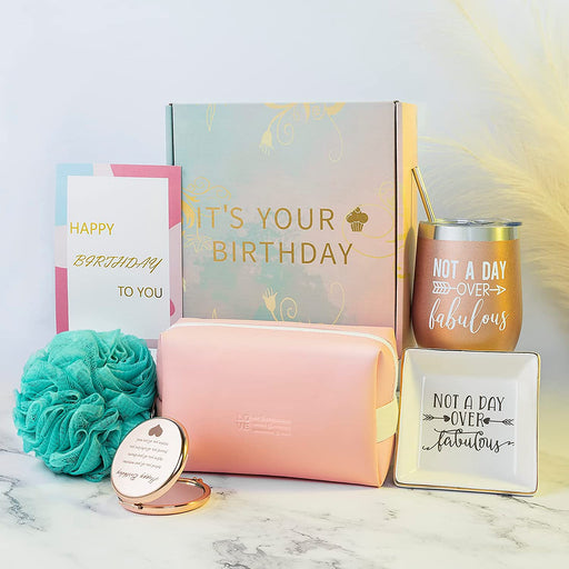 Birthday Gifts for Women, Best Happy Birthday Box for Her, Unique Gift Baskets for Mom Sister Best Friend, Thank You Gifts for Women Who Have Everything