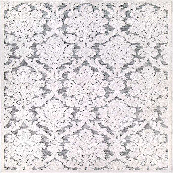 My Texas House Charlotte, Transitional, Damask, Woven Area Rug, 5'2" X 7'6"