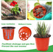 4" Plant Pots Small Plastic Plants Nursery Pot/Pots (100Pcs) Seedlings Flower Plant Container Seed Starting Pots for Plants Come with 100Pcs Plant Labels
