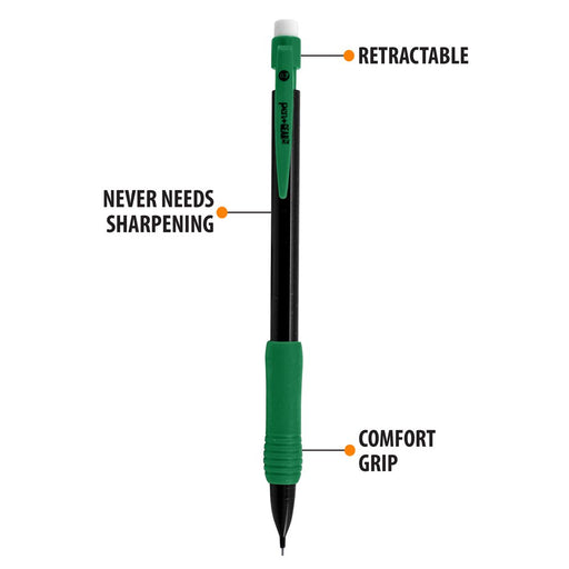 Pen+Gear #2 Comfort Grip Mechanical Pencils, 0.7 Mm Lead, 24 Pack