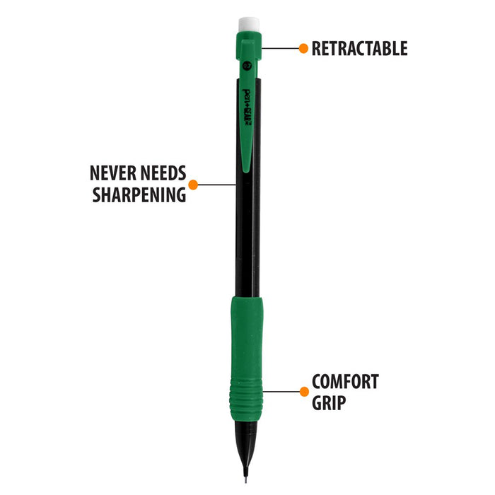 Pen+Gear #2 Comfort Grip Mechanical Pencils, 0.7 Mm Lead, 24 Pack
