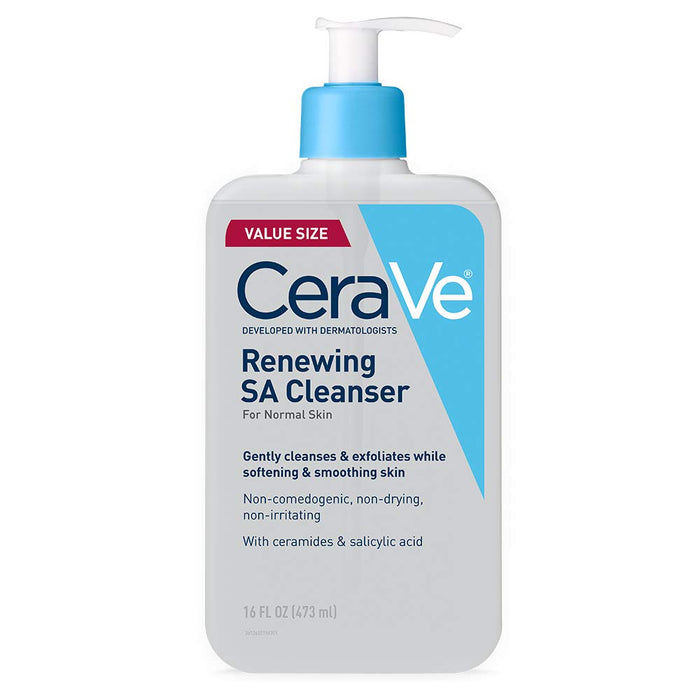 SA Cleanser | Salicylic Acid Cleanser with Hyaluronic Acid, Niacinamide & Ceramides| BHA Exfoliant for Face | Fragrance Free Non-Comedogenic | 8 Ounce