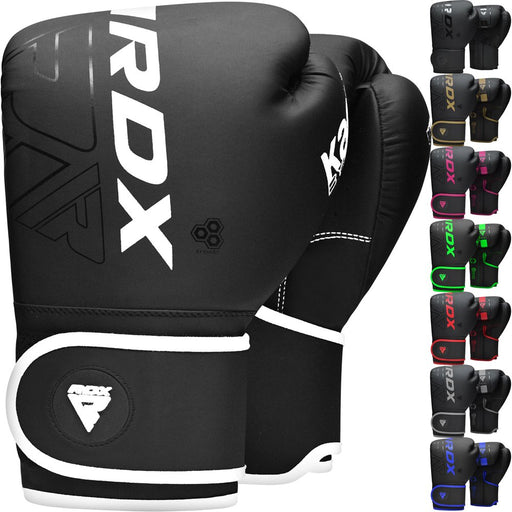 RDX Boxing Gloves Sparring, KARA Patent Training Mitt, MMA, White ,10Oz