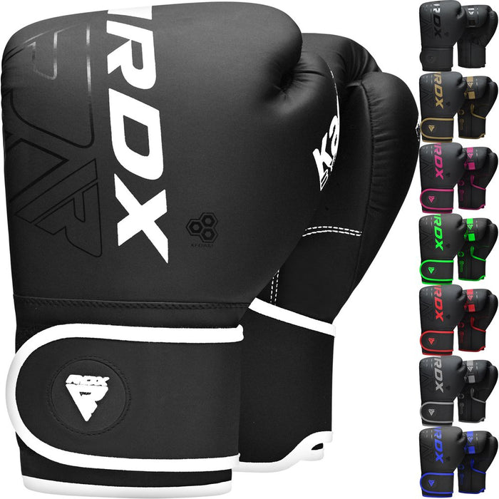 RDX Boxing Gloves Sparring, KARA Patent Training Mitt, MMA, White ,10Oz