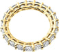 14K Gold Plated Rings Cubic Zirconia Love Ring | 3Mm Cushion Cut Stackable Rings for Women | Gold Rings for Women