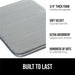 Gorilla Grip Thick Memory Foam Bath Rugs, Soft Absorbent Velvet Bathroom Mats, Durable Dots on Underside, Machine Washable Bathmat, Carpet Rug Room Decor for Shower Floor, 24X17 Mat, Graphite Gray
