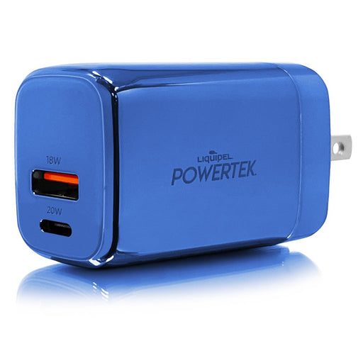 38W PD USB C 20W and USB a 18W Dual Port Wall Charger, Fast Charging Phone Wall Block Power Adapter Cube and Foldable Plug, Compatible with Iphone, Ipad, Iwatch, Galaxy, Android