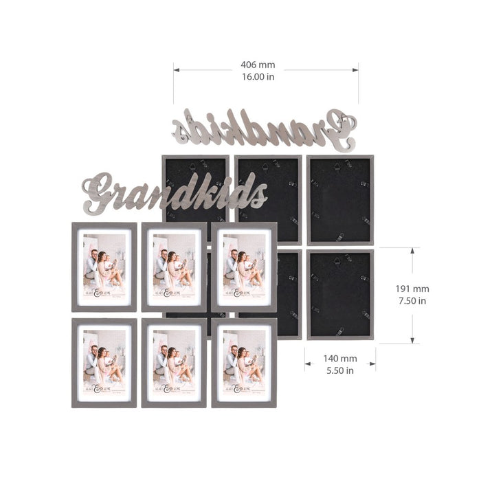 Prinz 4 X 6 Gray Collage Picture Frame 7 Count