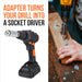 Universal Socket Tool Stocking Stuffer Gifts for Men - Super Socket Gifts for Him - Adjustable Grip Socket Adapter Set for Husband, Mechanic, Handyman, Tools for Men - Christmas Gifts