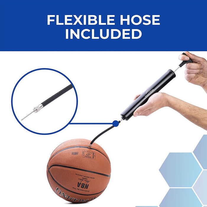 Air Pump for Sports Balls with Needles and Hose for Basketball, Volleyball, Soccer