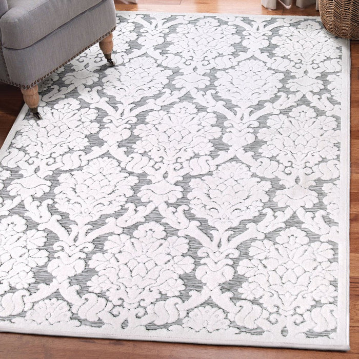 My Texas House Charlotte, Transitional, Damask, Woven Area Rug, 5'2" X 7'6"