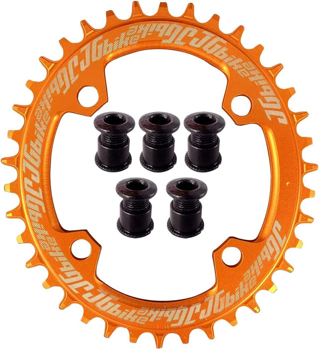 Elite round Oval Chainring 104Mm BCD 30T 32T 34T 36T 38T Narrow Wide Single Chainring for 8 9 10 11 12 Speed MTB XC Trail E-Bike Fat Bike Mountain Bike Bicycle