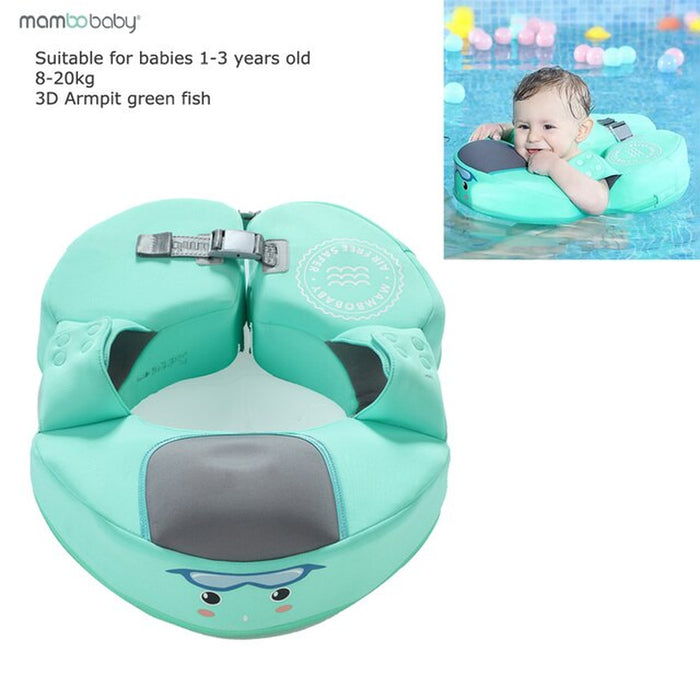 Baby Swimming Float Ring Swim Trainer Non-Inflatable Sunshade Kids Float Lying Swimming Pool Toys Bathtub for Accessories