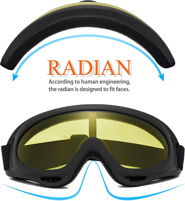 2 Pack Ski Goggles Snowboard Goggles for Men Women & Youth, Snow Goggle