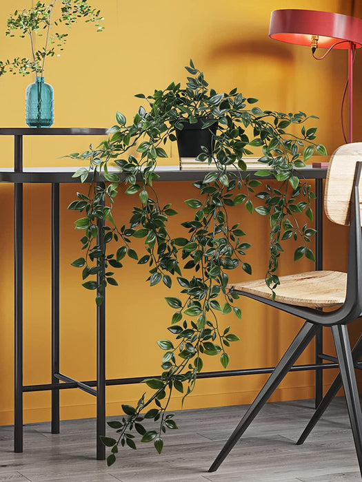 Artificial Hanging Plants 3 Pack Fake Potted Plants for Wall Home Room Office Indoor Decor