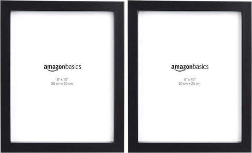 Photo Picture Frame, Black, 8" X 10" Inch (Pack of 2)