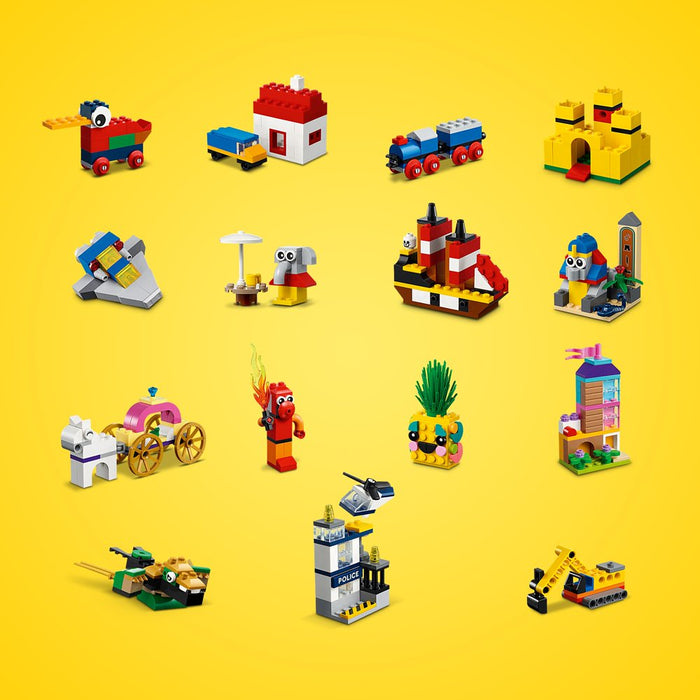 LEGO Classic 90 Years of Play Building Set with 15 Mini Builds 11021