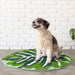 Kids Rug Green Leaf Area Rug for Nursery Cute Bath Mat Non Slip Small Preppy Carpet for Bedroom Bathroom Children Playroom Boho Home Decor Washable 2.6'X4'
