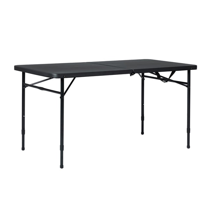 Mainstays 4' Fold-In-Half Adjustable Table, Rich Black