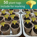 3”Seed Pots for Planting,50 Pack Seed Starter Peat Pots,Heavy Duty Thickened Peat Pots for Seedlings,Paper Pulp Peat Pot Organic Germination Starter Pots for Planting,Planting Cups for Seeds