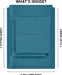 Queen Bed Sheets Set - 4 Piece Bedding - Brushed Microfiber - Shrinkage and Fade Resistant - Easy Care (Queen, Denim Blue)