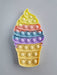 Push Pop It Popsicle Cone – Ice Cream Sensory Silicone Fidget Toys – Stress Relief, Autism & Anti-Anxiety – Flexible, Odorless & Easy to Play - Perfect for Elderly, Adults & Kids | Colorful