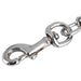 Pet Champion 5' Nylon & Steel Chain Dog Leash, Silver, M/L