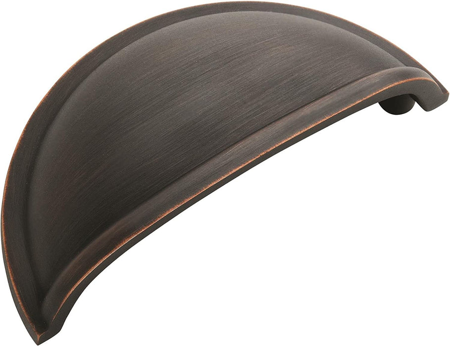 Amerock | Cabinet Cup Pull | Satin Nickel | 3 Inch (76 Mm) Center to Center | Cup Pulls | 5 Pack | Drawer Pull | Drawer Handle | Cabinet Hardware