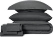 Queen Bed in a Bag 7-Pieces Comforter Sets with Comforter and Sheets Dark Grey All Season Bedding Sets with Comforter, Pillow Shams, Flat Sheet, Fitted Sheet and Pillowcases